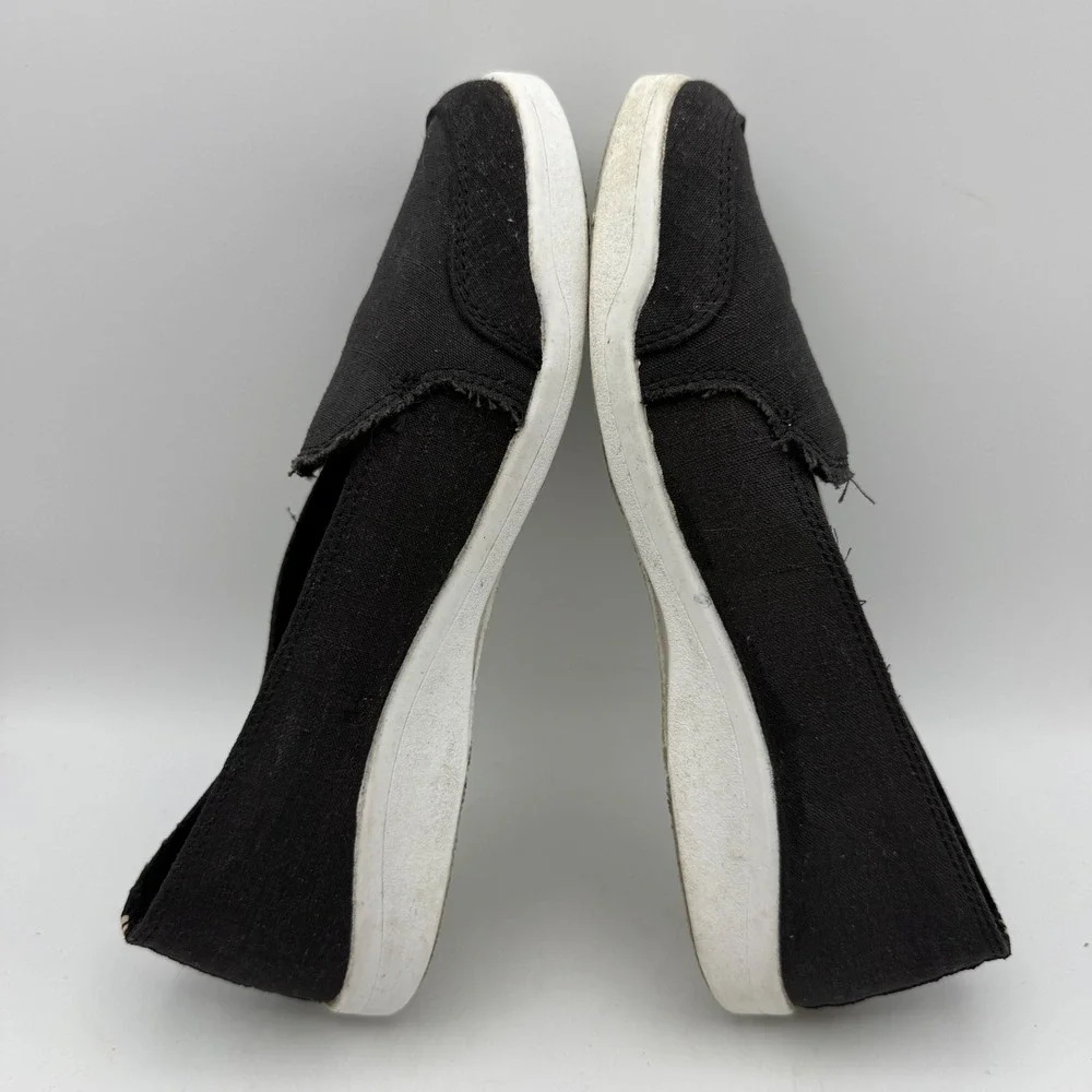 Vionic Beach Manzanita Slip On Sneakers Womens 7.5 Black Canvas Casual Shoes